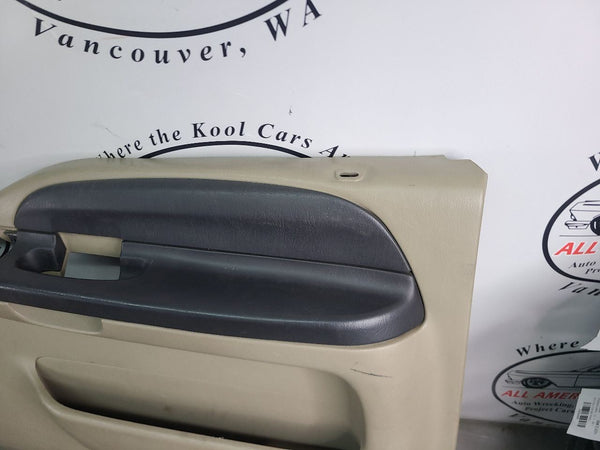2006 Ford F-250 F-350 Front and Rear Power Door Trim Panel, Set of 6, Tan - OEM6
