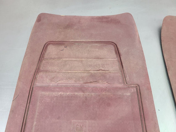 1988-98 GMC Chevy OBS Truck Factory Floor Mat Pair, Red / Maroon - OEM2
