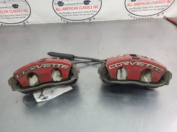 2005-13 C6 Corvette JL9 Brake Caliper / Bracket Set, Front Left and Right - OEM0