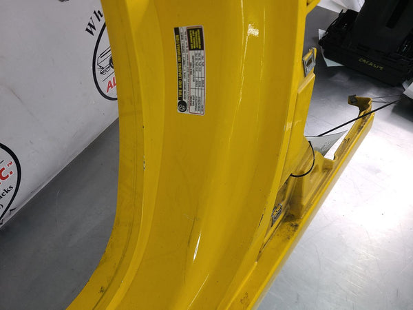 2005 C6 Corvette Left Side Rocker / Aperture Panel Moulding, Millennium Yellow3