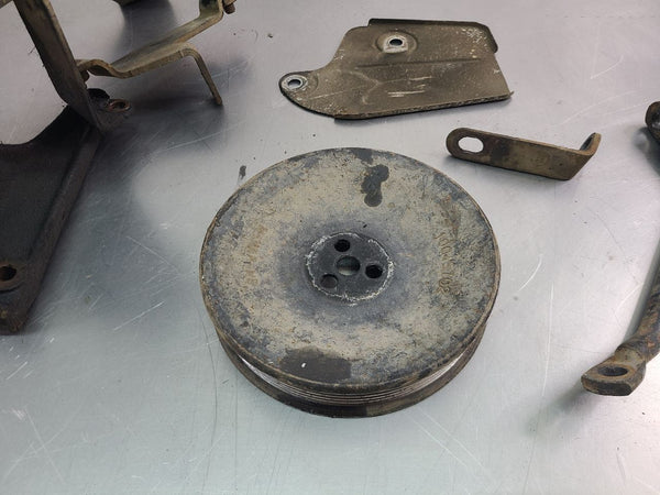 1988 GMC K3500 Truck 7.4L Engine Front Accessory Brackets and Pulley Set - OEM11