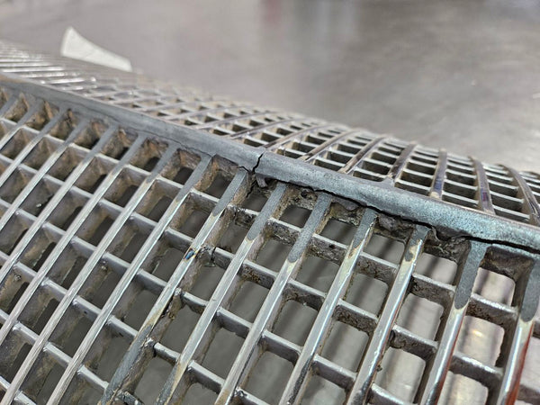1938 Cadillac LaSalle Front Grille w/ V8 Badge, Damaged, Wall Hanger Art13