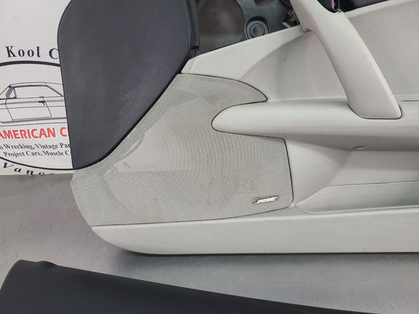 2005-13 C6 Corvette Front Door Panel Pair, Bose Premium, RH/LH, Black/Gray - OEM5