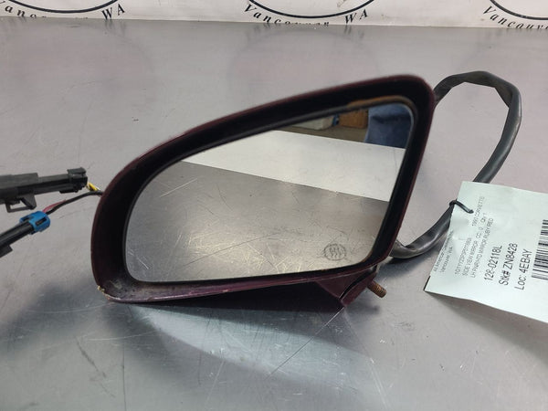 1988-96 C4 Corvette Left Driver Side View Mirror, Power / Heated, Ruby Red2