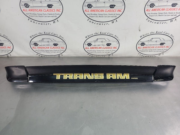 1970-78 Pontiac Firebird Trans Am 3-Piece Rear Spoiler Complete Set, Black - OEM0