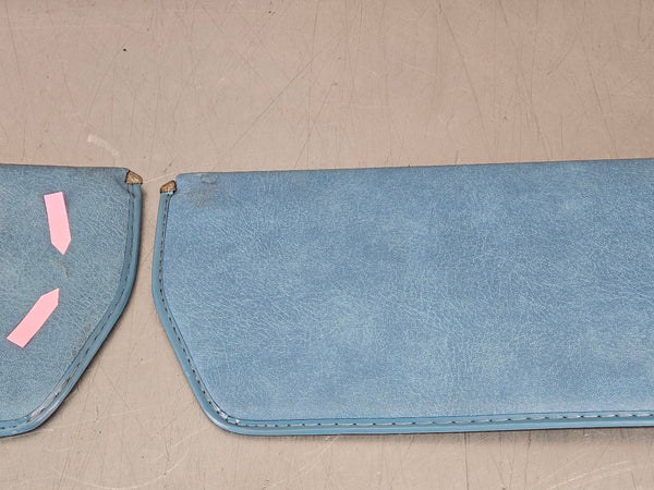 1973-87 Chevy Truck Blue Vinyl Sun Visor Pair, LH / RH - OEM3