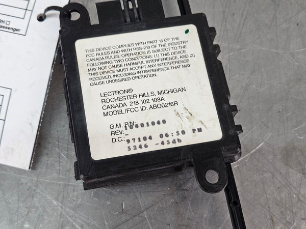 1997-00 C5 Corvette Keyless Entry Receiver Module, GM P/N #10401040 - OEM1