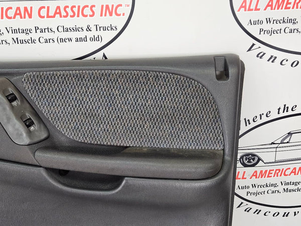 2000 Dodge Durango Front Door Trim Panel Pair, Power, Bare, Left / Right, Gray9