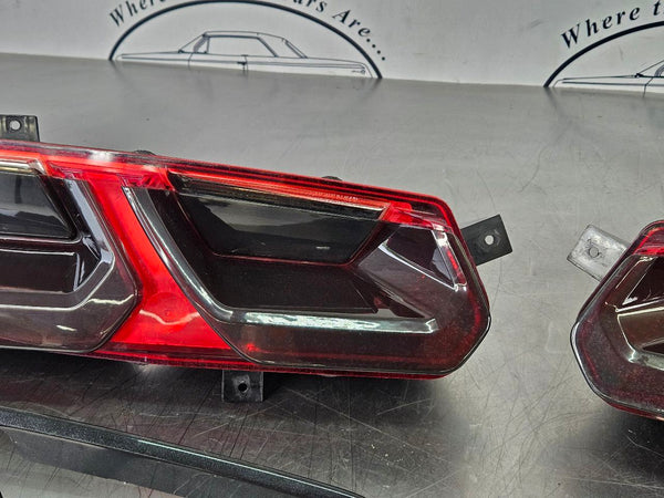 2014-19 C7 Corvette Rear Tail Light Lamp Pair, Tinted / Smoked - OEM10