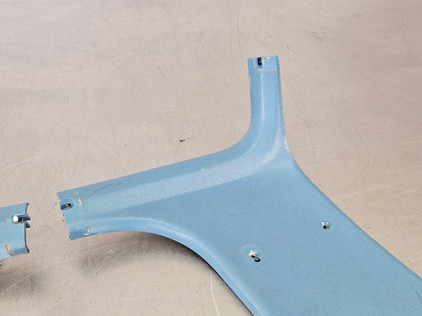 1973-75 Chevy Truck Rear Interior B Pillar Trim Panel Pair, Blue, Left / Right7