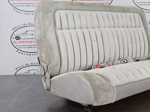 1992-99 Chevy Suburban 3rd Row Bench Seat Assembly, Cloth, Gray - OEM15