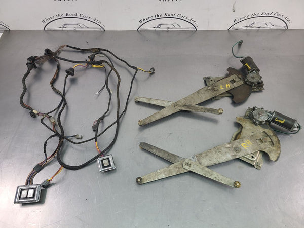 1971-74 Dodge Charger Power Window Conversion Kit w/ Wiring, Regulators, Motors0