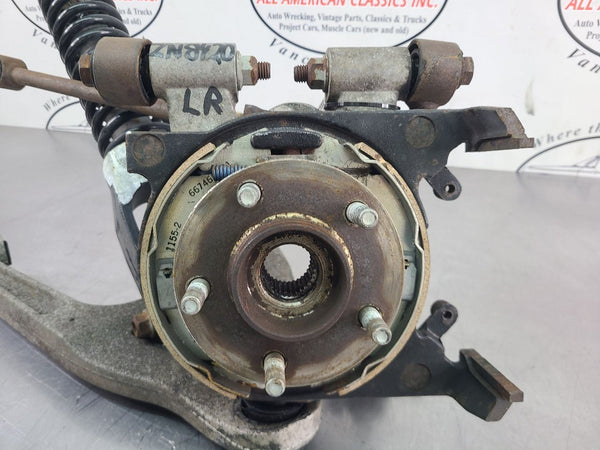 2000-02 Plymouth Prowler Left Rear Steering Knuckle w/ Control Arms and Strut3