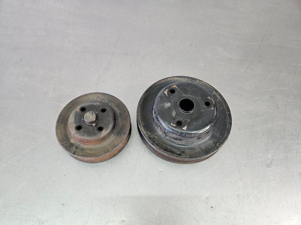 1989 C4 Corvette Crank Pulley and Water Pump Pulley Pair - OEM0