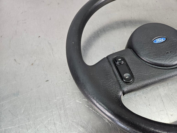 1987-89 Mustang Fox Body 2 Spoke Steering Wheel, Black, Nice - OEM6