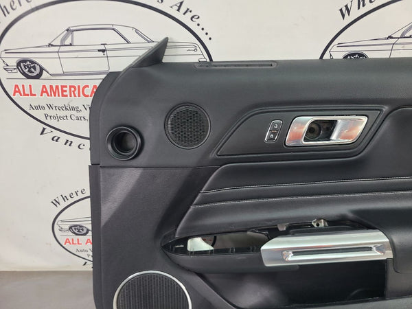 2018 Mustang Right Passenger Side Door Trim Panel, Premium Package, Black, RH7