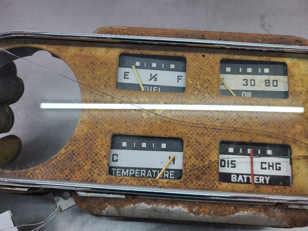 1948-50 Ford Pickup Truck Instrument Cluster Gauge - For Parts/Repair - OEM9