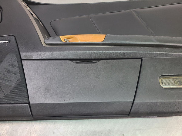 2004-09 Cadillac XLR Right Passenger Side Door Trim Panel, Black / Woodgrain4
