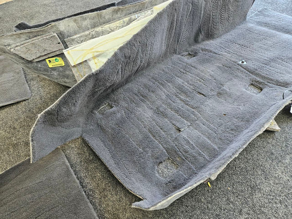 2005-13 C6 Corvette Interior Cabin Carpet Set, Footwell, Behind Seat, Black, OEM7