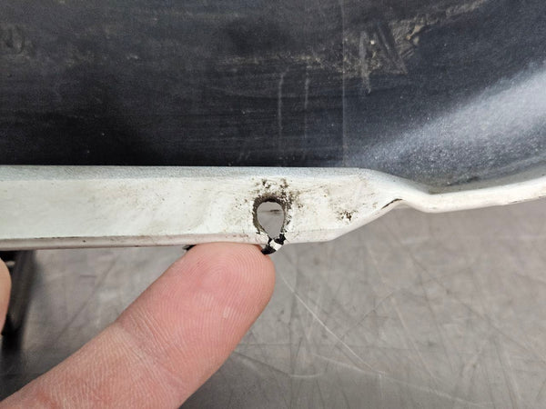 1997-04 C5 Corvette Front Bumper License Plate Filler Panel, White - OEM9