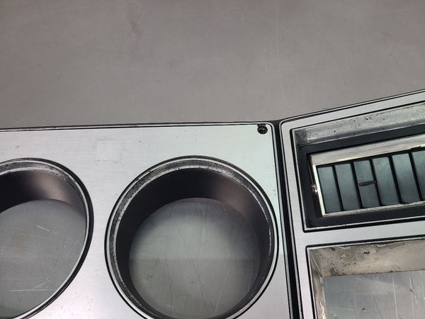 1973-80/91 Chevy Suburban Front Dash Instrument Cluster Bezel Trim, Silver - OEM8