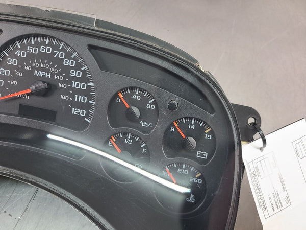 2003-05 Chevy GMC Truck Instrument Cluster Speedometer Gauge Assembly, #151146496