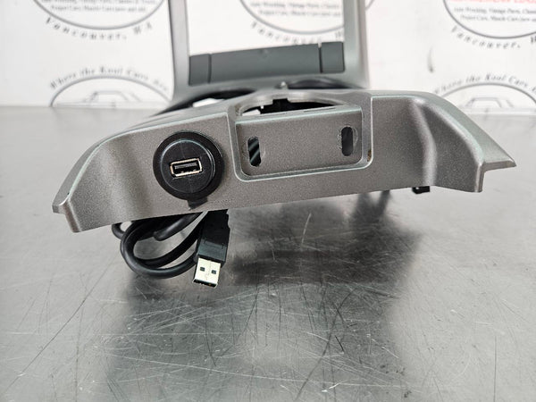 2005-13 C6 Corvette Center Console Dash Radio Trim Surround Bezel, Silver - OEM17