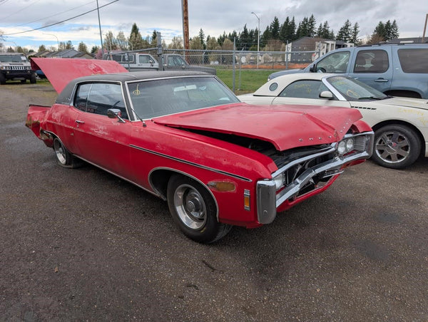 1969 Impala, Caprice, Back of Hood Moulding Trim Strip - OEM9