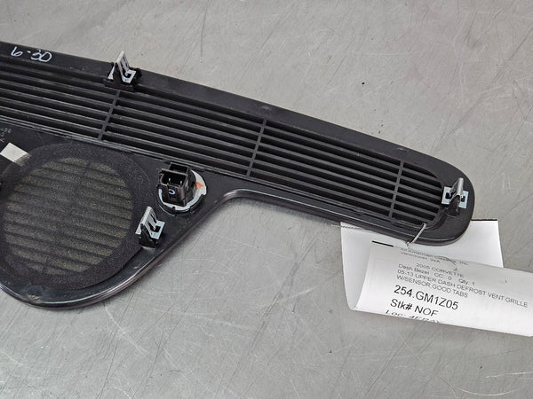 2005-13 C6 Corvette Front Upper Dash Defrost Vent Grille Trim w/ Sensor - OEM5