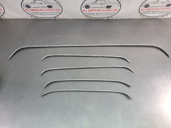 1973-80 Chevy Suburban Stainless Steel Drip Rail Driprail Moulding Trim Set, OEM1