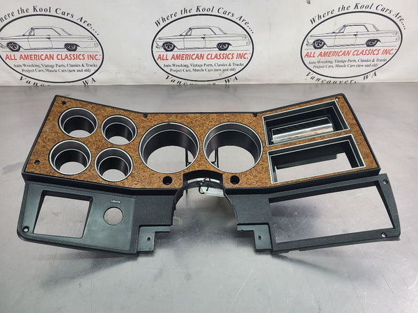 1981-87(91) Chevy Truck, Suburban Instrument Cluster Bezel Trim, Woodgrain1