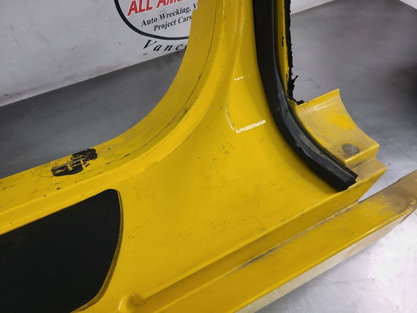 2005 C6 Corvette Right Side Rocker / Aperture Panel Moulding, Millennium Yellow11