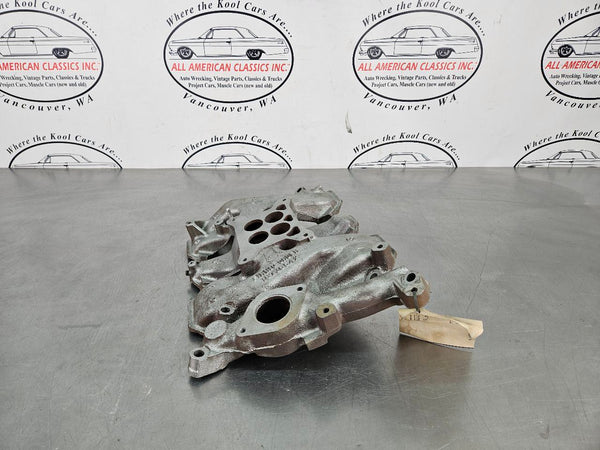 1956 Oldsmobile 88 324, 4 Barrel Intake Manifold, Bead Blasted, Cast #567184 OEM0