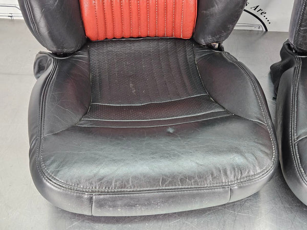 1997-04 C5 Corvette Sport Seat Pair, Black and Red, Right / Left - OEM5