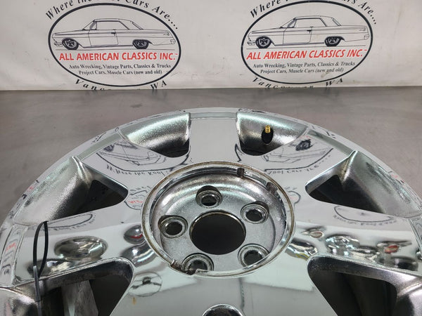 2002-03 Ford Thunderbird Aluminum Chrome 7 Spoke Wheel, Factory, 17x7.5 - OEM11