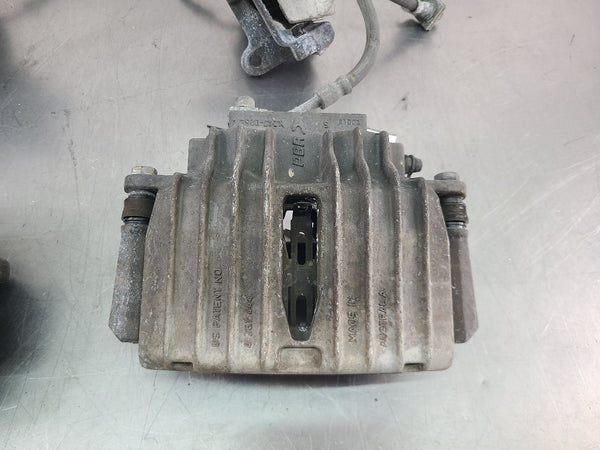 1997-04 C5 Corvette Base Brake Caliper Complete Set w/ Brackets, Silver - OEM3