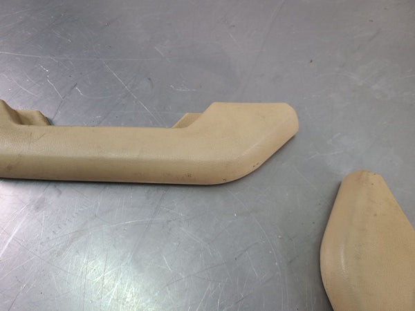 1973-80 Chevy Suburban Rear Door Trim Panel Arm Rest Pair, Tan, LH / RH - OEM2