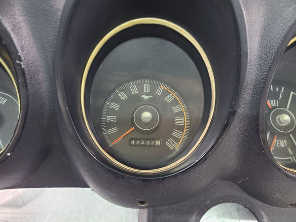 1969-70 Ford Mustang Instrument Cluster Gauge Assembly w/ Bezel Trim, Black8