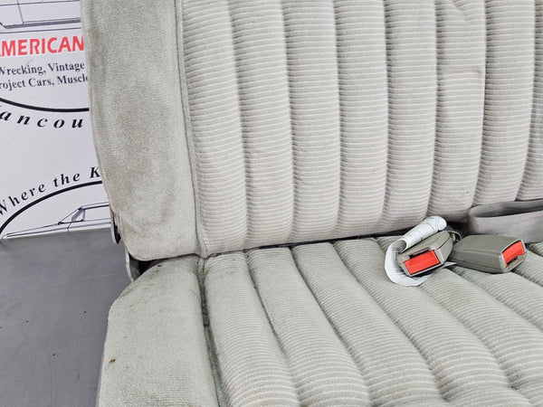 1992-99 Chevy Suburban 3rd Row Bench Seat Assembly, Cloth, Gray - OEM8