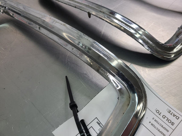 1971-77 Dodge Van Rear Taillight Tail Lamp Bezel Trim Pair, LH / RH - OEM6
