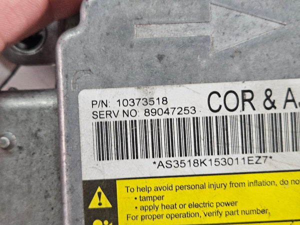 2006 C6 Corvette SRS Control Module, Opt. AJ7, #10373518 - OEM1