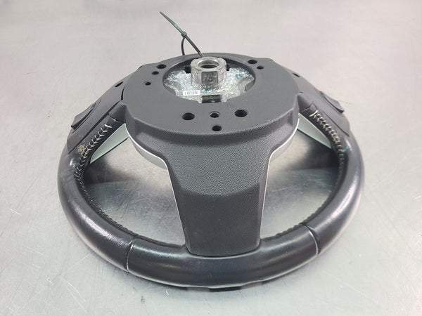 2010 Camaro Factory Black Leather Steering Wheel w/ Silver Accent - OEM20