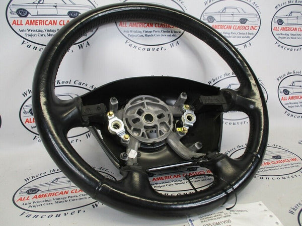 1997-2004 C5 Corvette BLACK 4-Spoke Steering Wheel Leather OEM GM