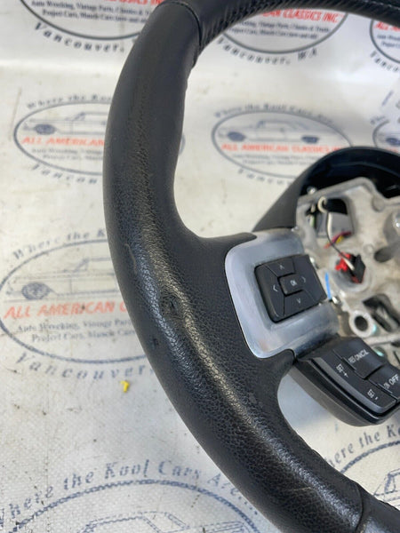2016 Ford Mustang Steering Wheel - Leather, Black - OEM