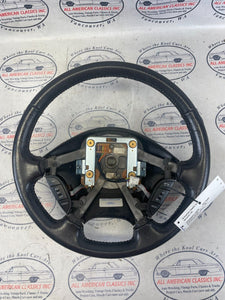 2003 Ford Thunderbird Leather Steering Wheel w/ Controls - Black - 29k - OEM