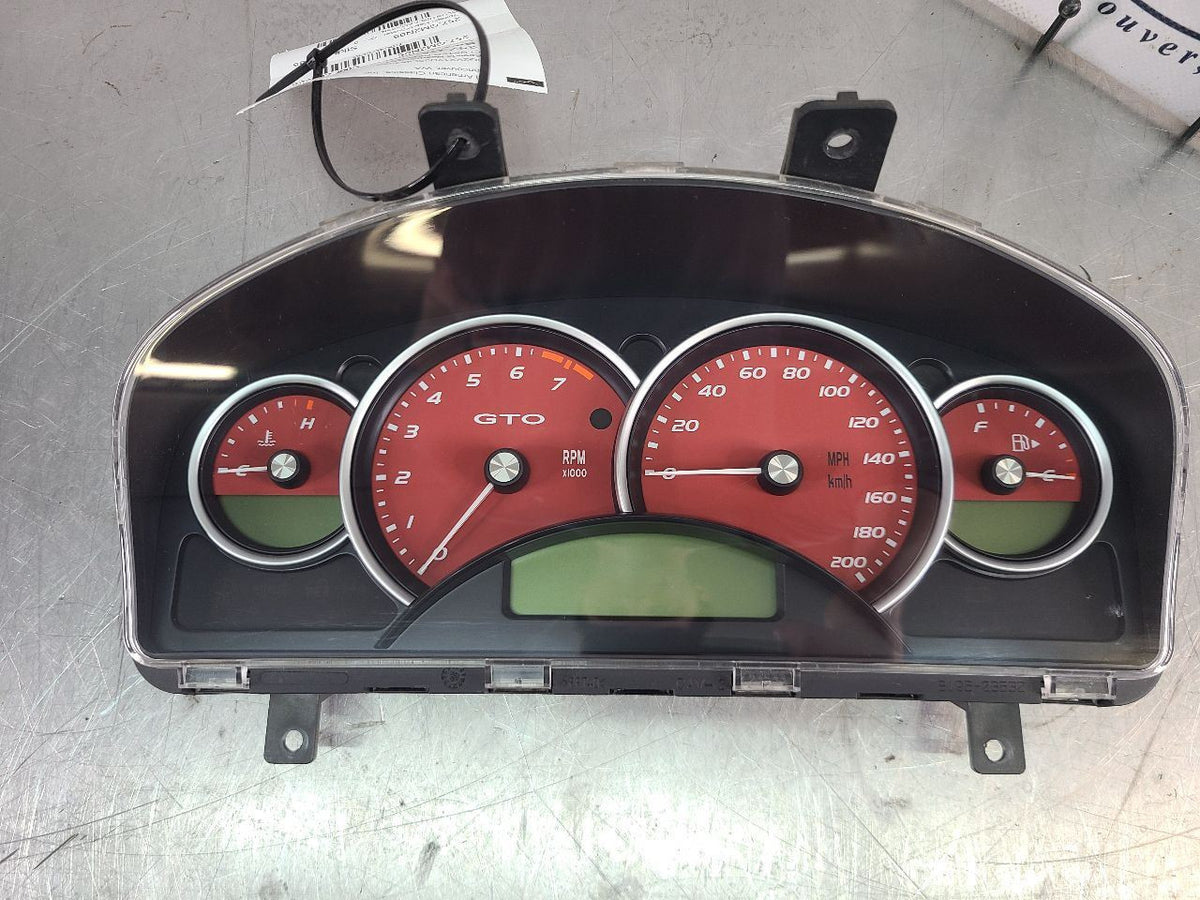 2005 GTO Red Instrument Cluster Assembly, 153k Miles, TESTED! - OEM ...